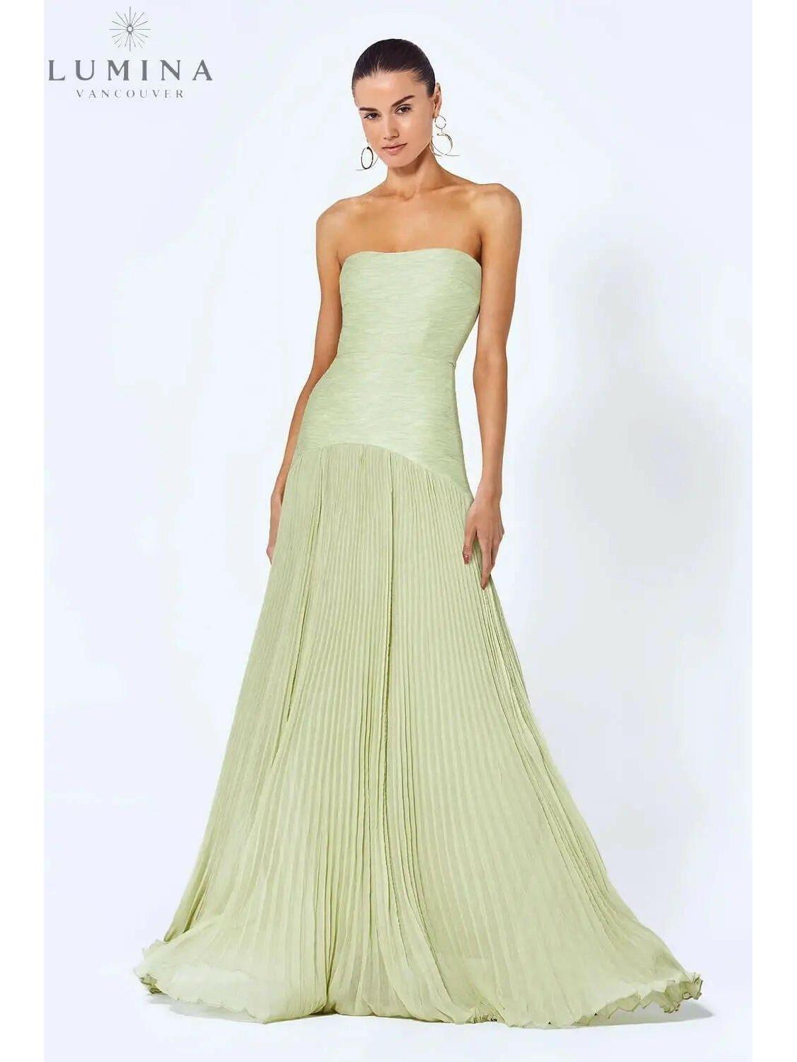 Lumina Vancouver Morgane sleeveless drop-waist maxi dress, perfect for wedding guests, elegant and flowing in soft fabric.