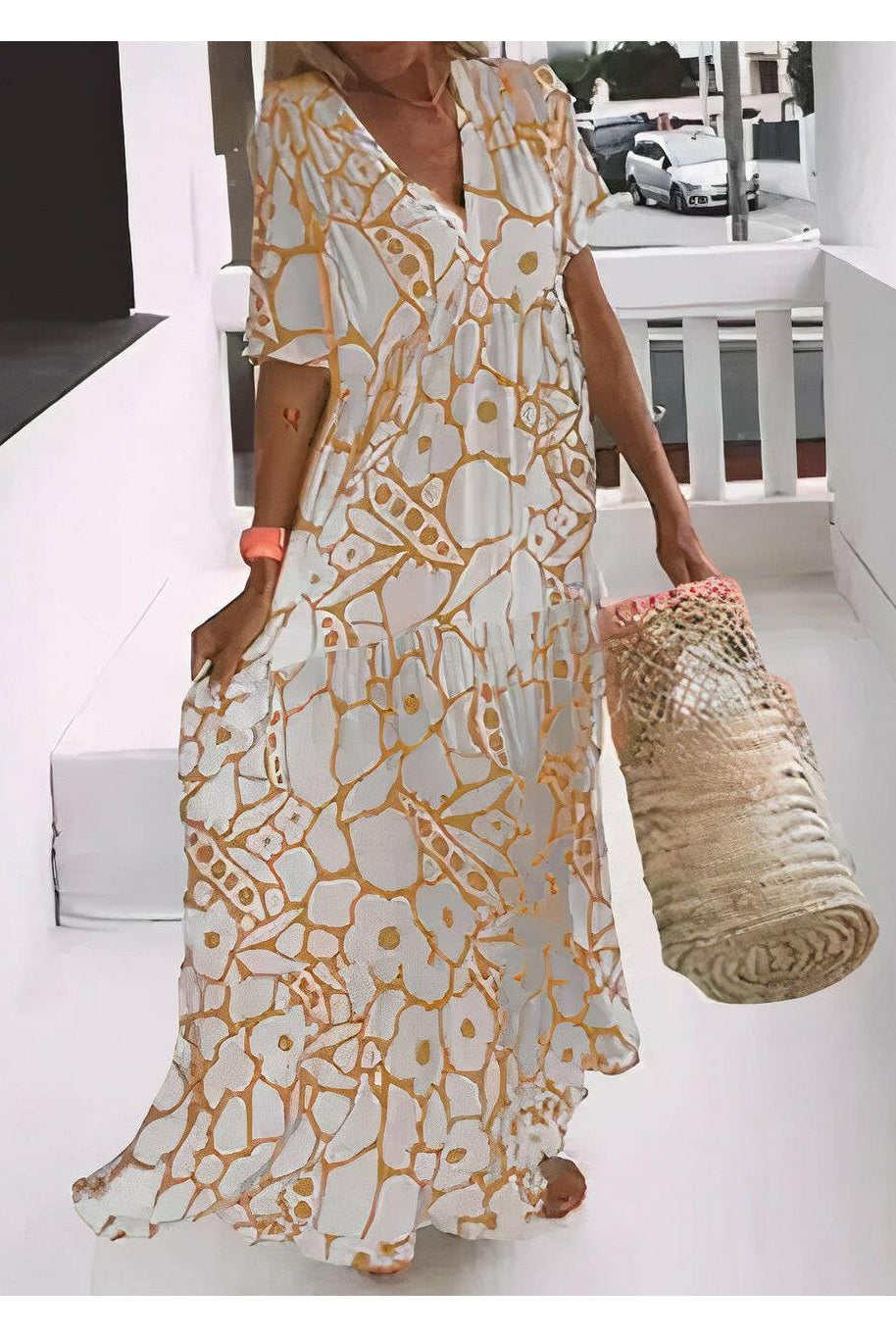 Green Myrtle™ relaxed summer dress by Lumina Wear, casual sleeveless dress with flowy fabric, perfect for warm weather.