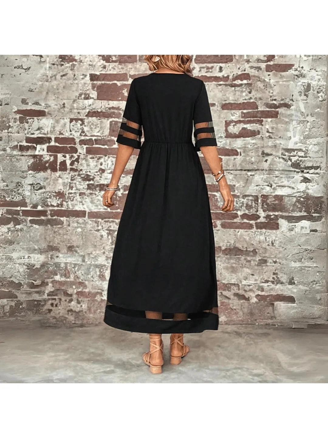Black Nadia™ Tummy Coverage Dress by Lumina Vancouver, stylish and comfortable for all-day wear.