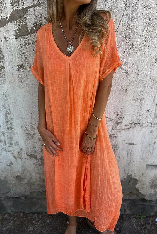 Blue Lumina Wear NIA maxi dress featuring a flowing silhouette and elegant design, perfect for casual or formal occasions.