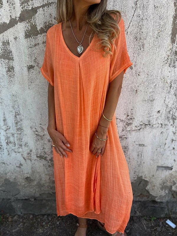 Blue NIA™ Maxi Dress by Lumina Vancouver, elegant flowy dress with sleeveless design, perfect for summer or special occasions.