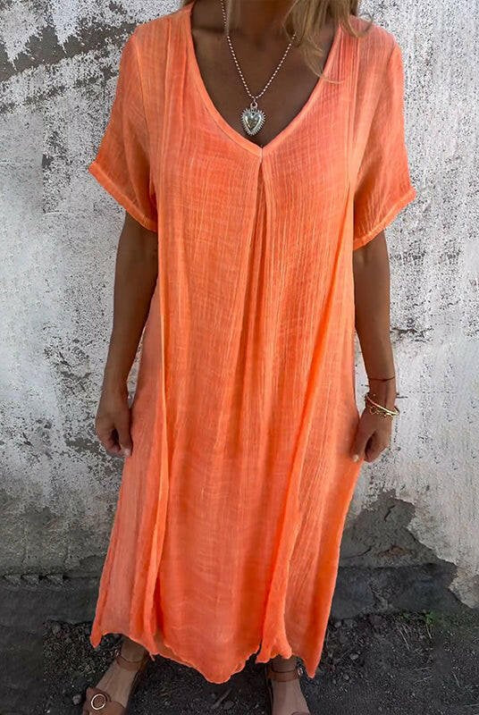 Blue NIA Maxi Dress by Lumina Wear, flowing gown with elegant design, perfect for summer or special occasions.