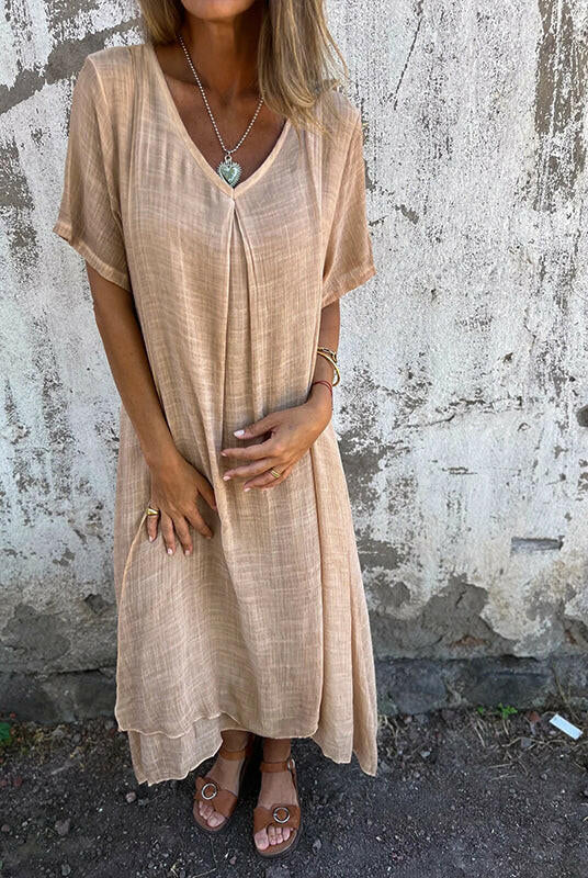 Blue NIA Maxi Dress by Lumina Wear, featuring flowing fabric and elegant design, perfect for summer or special occasions.