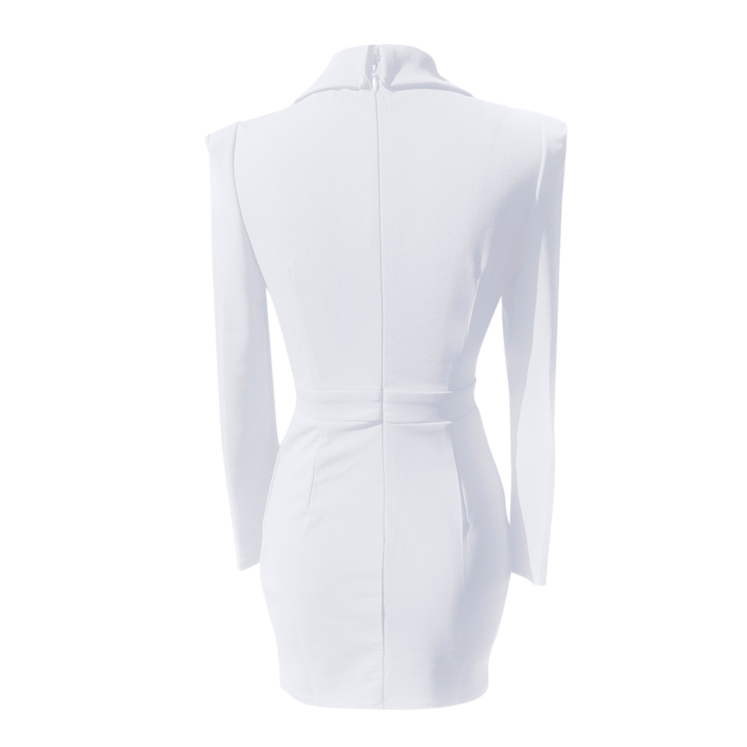 Red Nova blazer dress by Lumina Vancouver, tailored fit mini dress with sleek style and structured design.