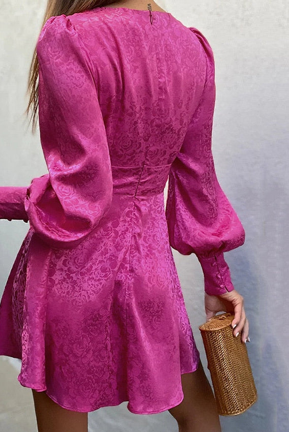 Black Etain Mini Dress by Lumina Wear, featuring a stylish blend design, displayed on a model against a neutral background.