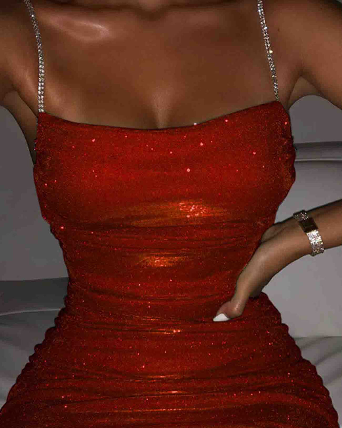 Pink Nova Nightstar bodycon mini dress by Lumina Wear, fitted silhouette, stylish for evening and party occasions.