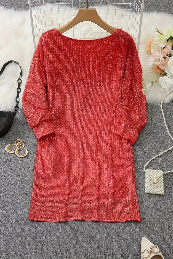 Nova | Sequin Dress Knee-Length Elegant - Lumina - Lumina Vancouver