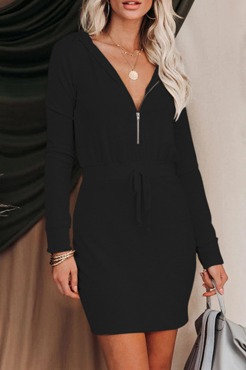 Nova Zip Up Hoodie Dress | Hoodie Dress - Lumina Vancouver - Lumina Vancouver