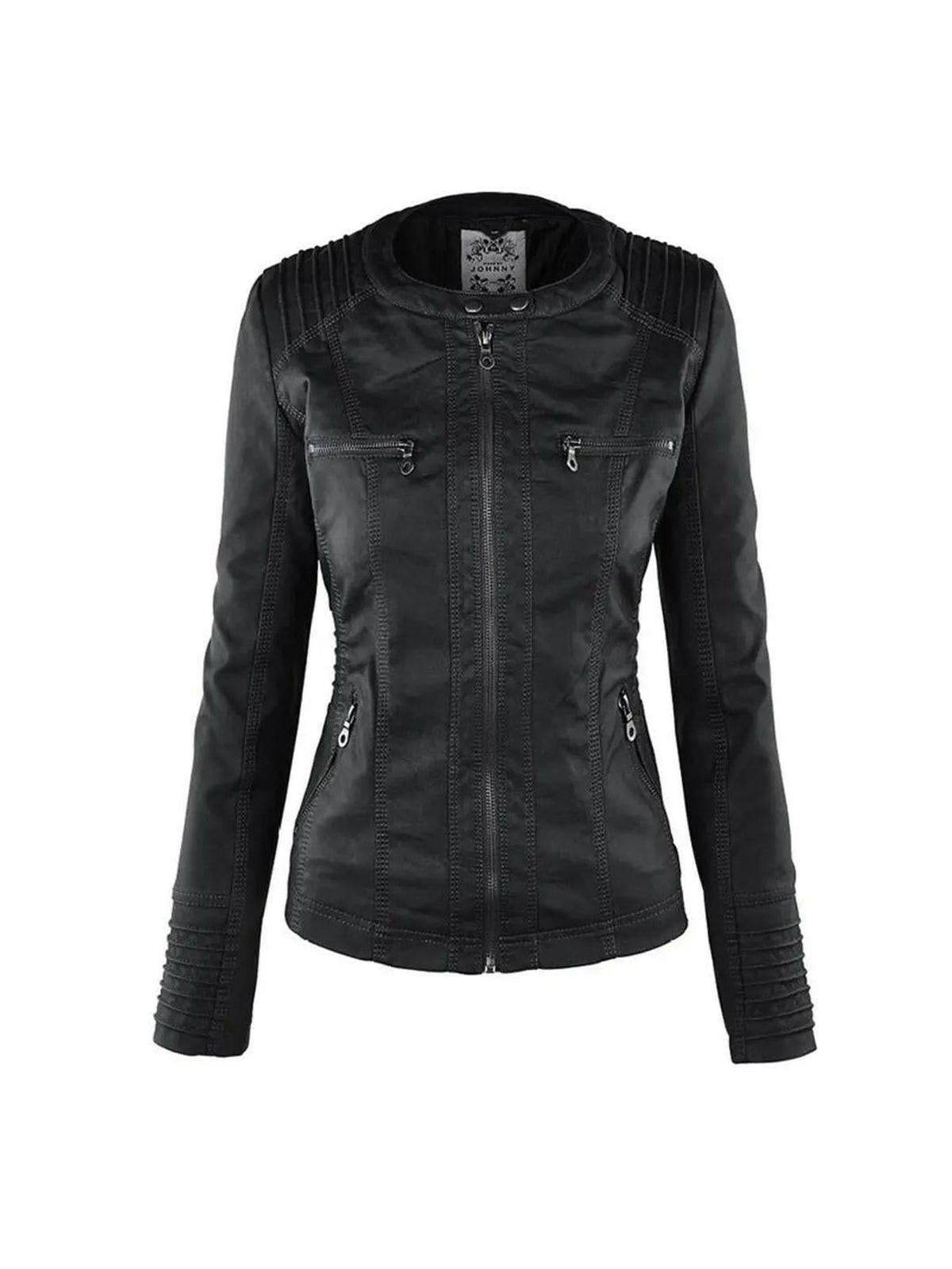 Olivia waterproof hooded jacket for women by Lumina Vancouver, in khaki, featuring water-resistant leather material and hood.