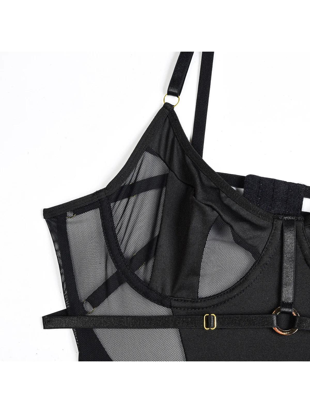 Rafaela S Bodysuit by Lumina Vancouver, stylish black bodysuit with sleek fit and smooth fabric, designed for modern fashion.