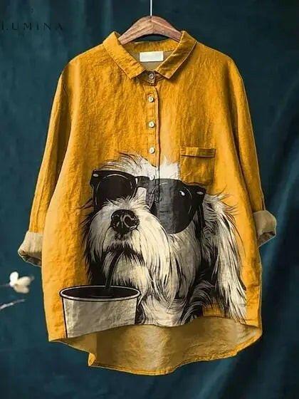 Lumina Vancouver Rover Canine Art Tee featuring a stylish dog design on a comfortable T-shirt.