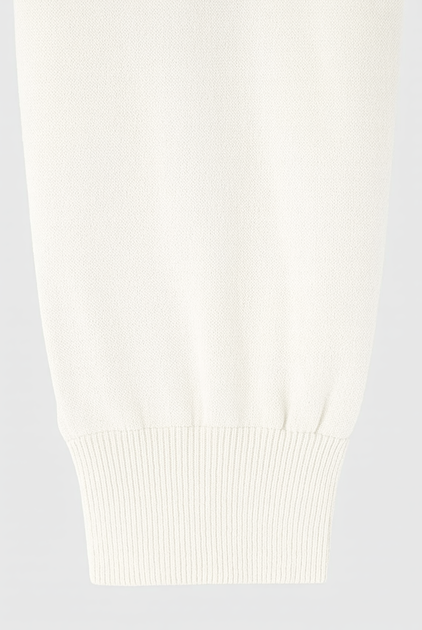 White Lumina Wear Serena casual chic lounge set with modern zipper details, comfortable loungewear for relaxed styles.