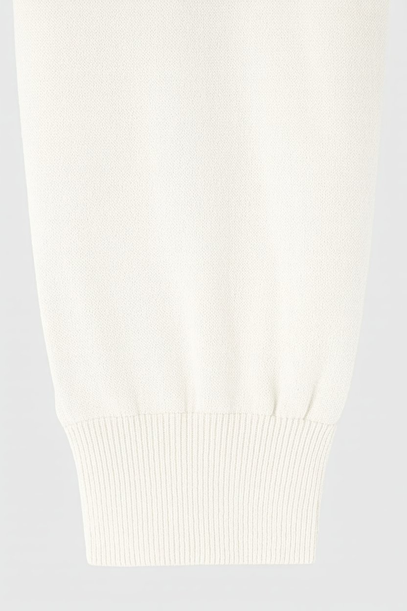 White Lumina Wear Serena casual chic lounge set with modern zipper details, comfortable loungewear for relaxed styles.