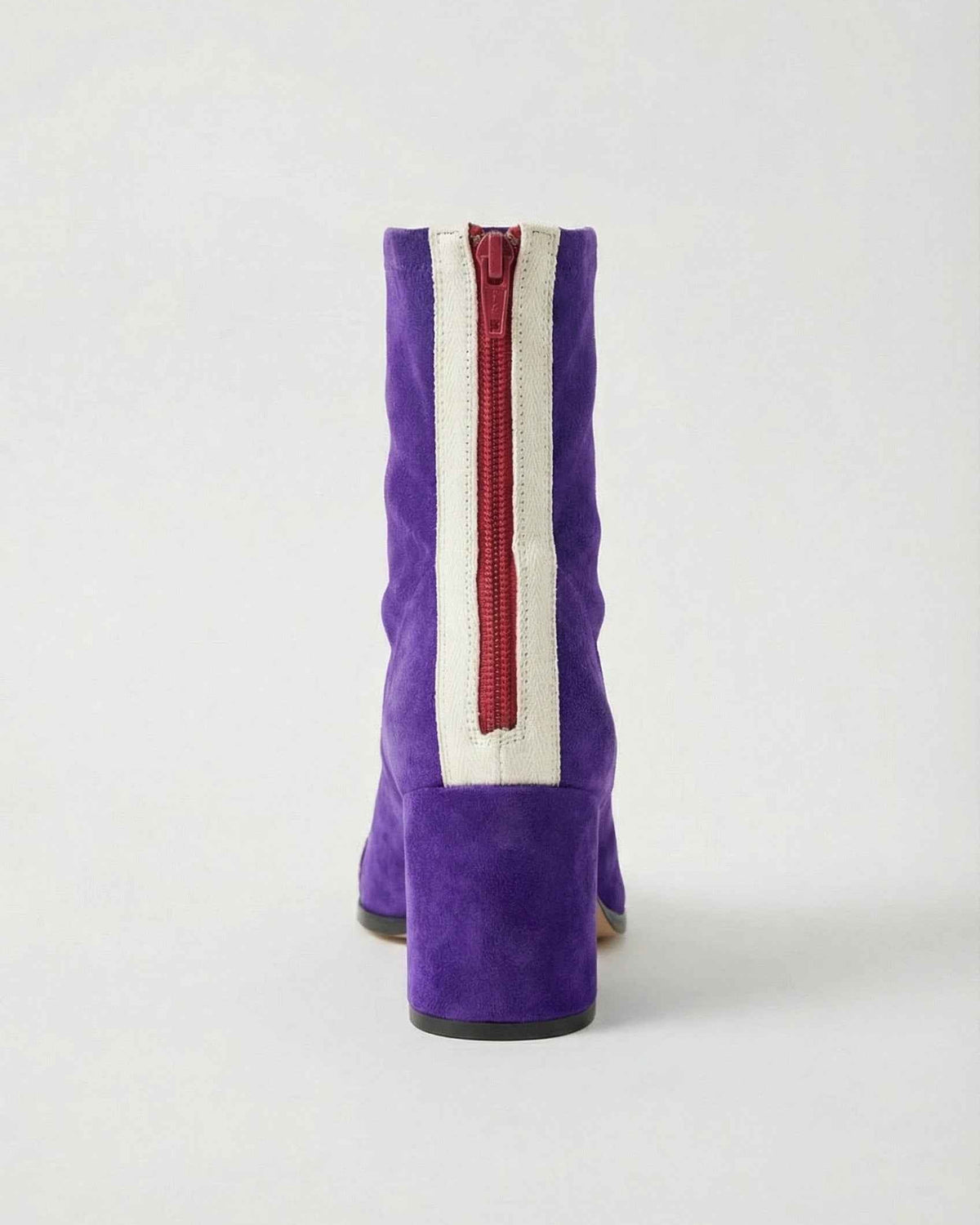 Lumina Wear Serena purple retro mid-calf boots for women with sturdy sole, stylish design and comfortable fit.