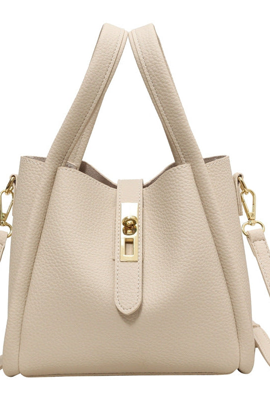Coffee brown Serena Lumina Wear retro crossbody handbag with versatile design, stylish and compact for everyday use.