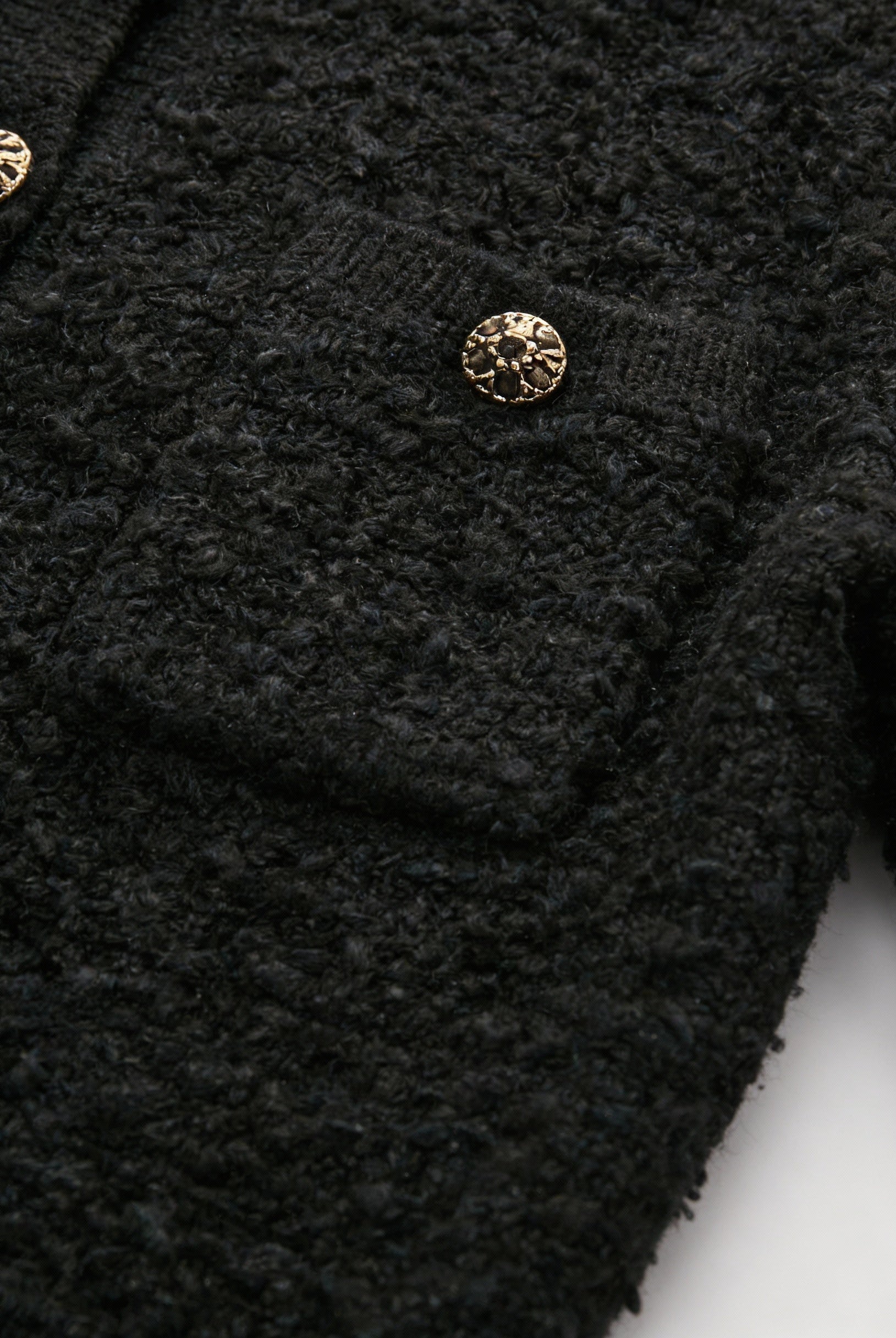 Black knit cardigan for women by Lumina Wear, open front design, cozy and stylish, perfect for casual or layered looks.