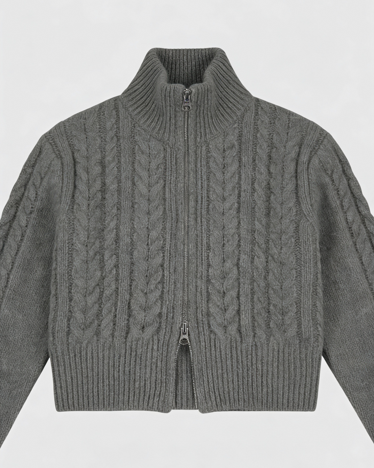 Dark gray Lumina Wear Serena long cardigan sweater with a cozy, relaxed fit, perfect for casual and layered winter looks.