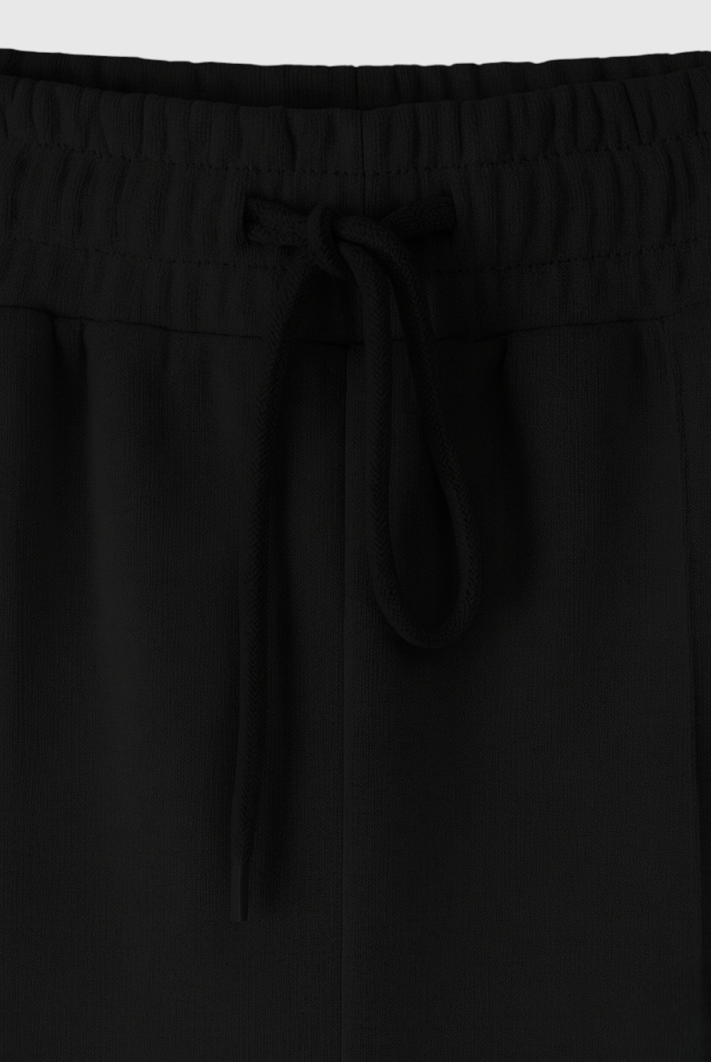 Lumina Wear Serena high waist loose fit two-piece pants set in black, casual active set for comfortable everyday wear.