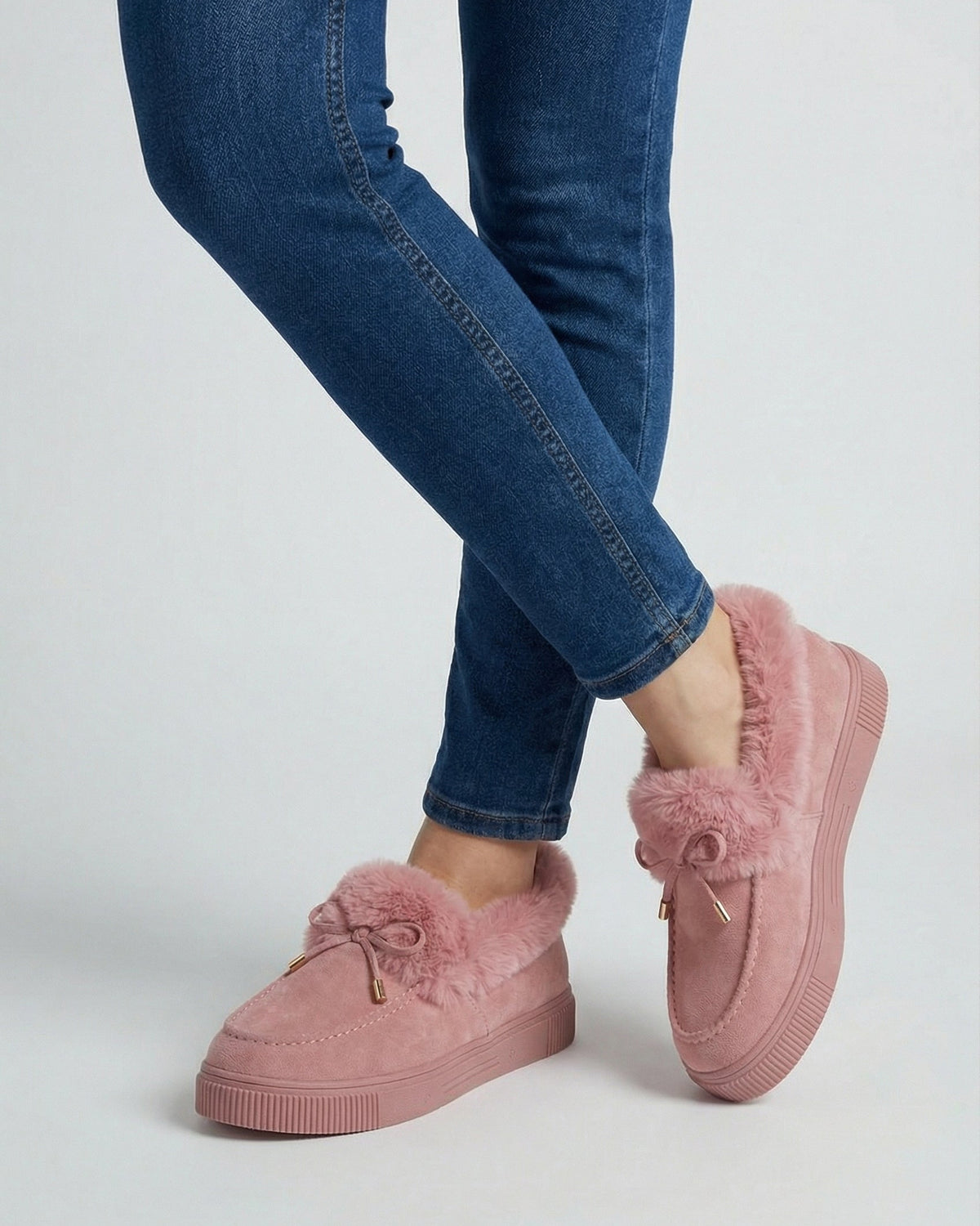 Pink Serena winter boots for women by Lumina Wear with cozy lining, stylish design, and ankle-high fit.