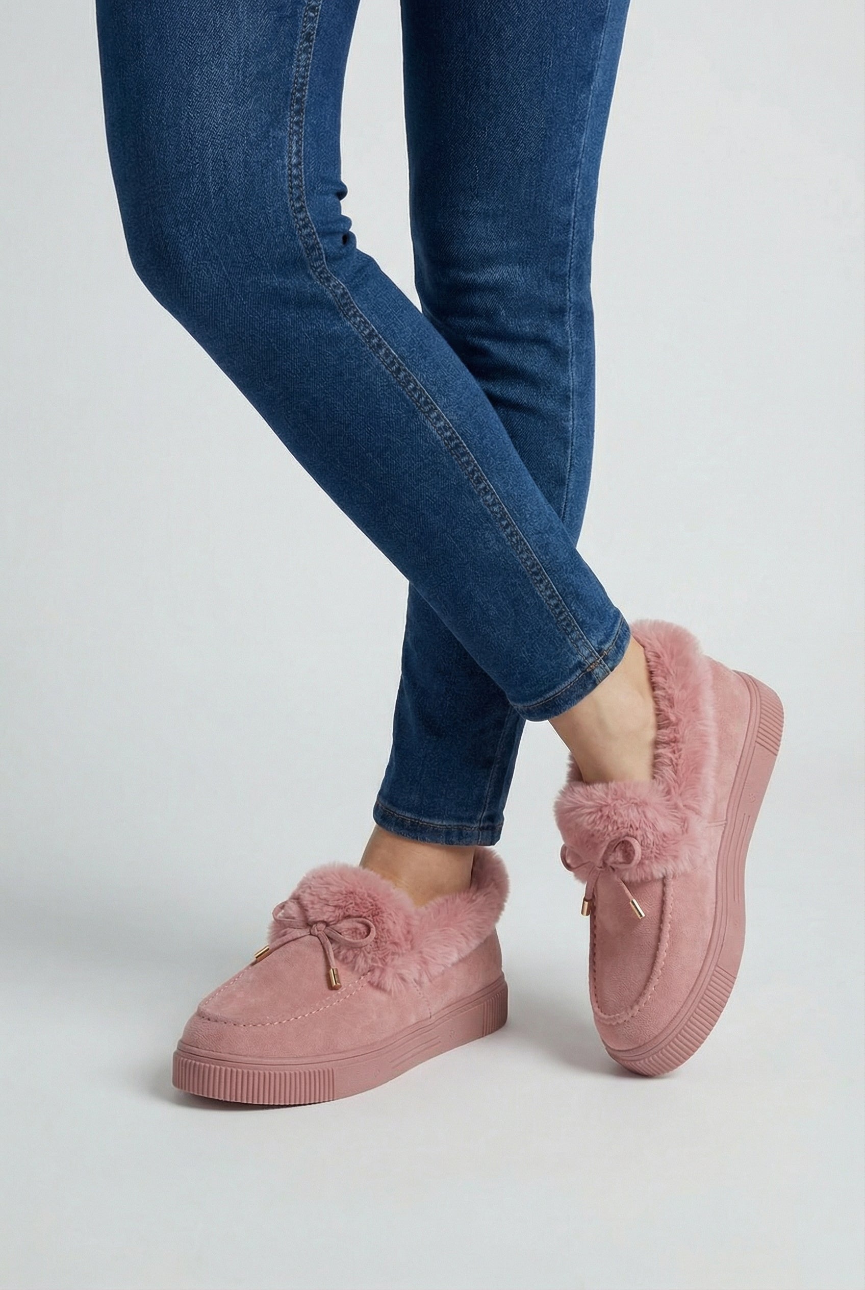 Pink Serena winter boots for women by Lumina Wear with cozy lining, stylish design, and ankle-high fit.