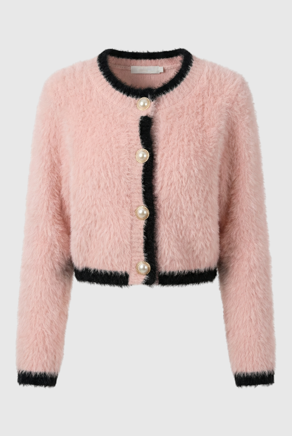 Lumina Wear Sophia cozy cropped cardigan with ribbed details, stylish women's sweater perfect for casual wear.