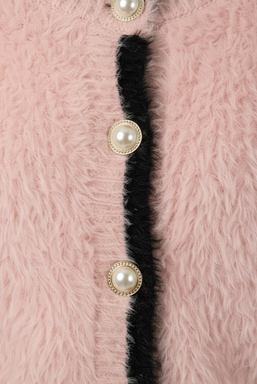 Lumina Wear Sophia cozy cropped cardigan with ribbed details, women's sweater in soft knit fabric, stylish and comfortable for everyday wear.