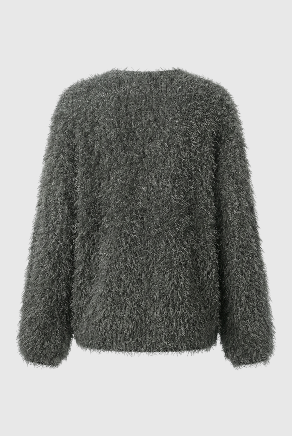 Dark gray Sophia cardigan by Lumina Wear featuring a cozy, relaxed fit, perfect for casual layered looks.