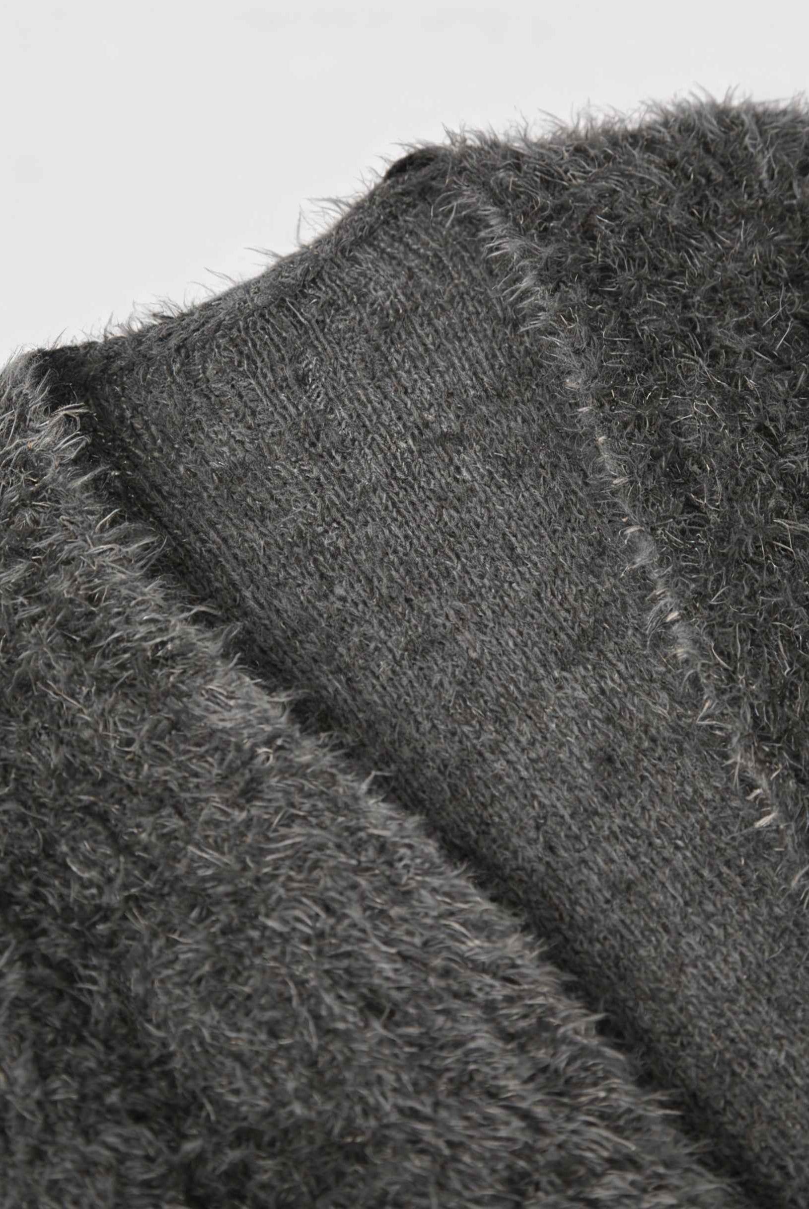 Dark gray Sophia cardigan by Lumina Wear, cozy relaxed-fit sweater with soft knit texture and casual style.
