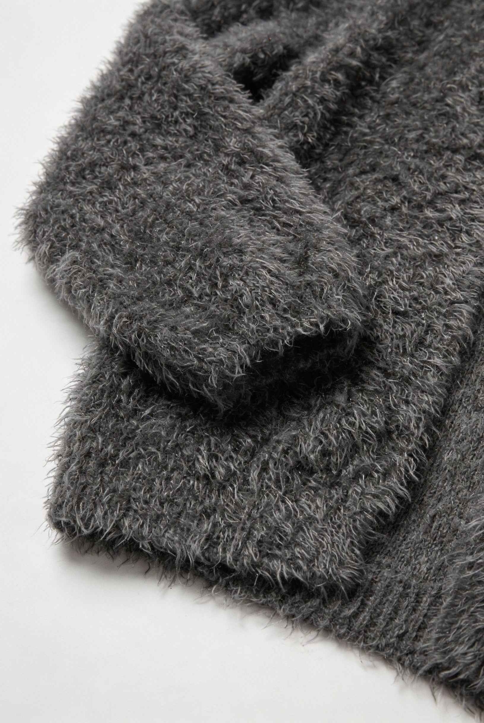 Dark gray Sophia cardigan from Lumina Wear featuring a cozy, relaxed fit, perfect for casual layering and comfort.