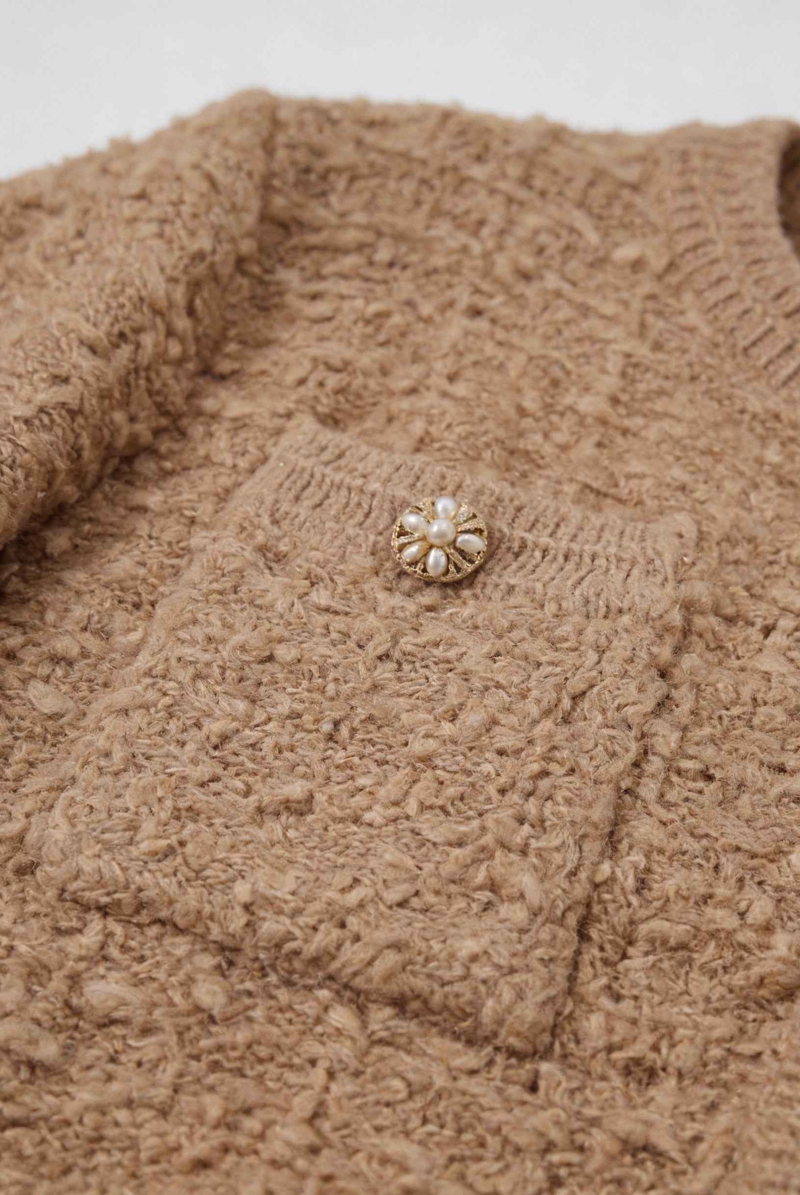 Sophia women's khaki knit cardigan with open front by Lumina Wear, cozy and stylish for casual wear.