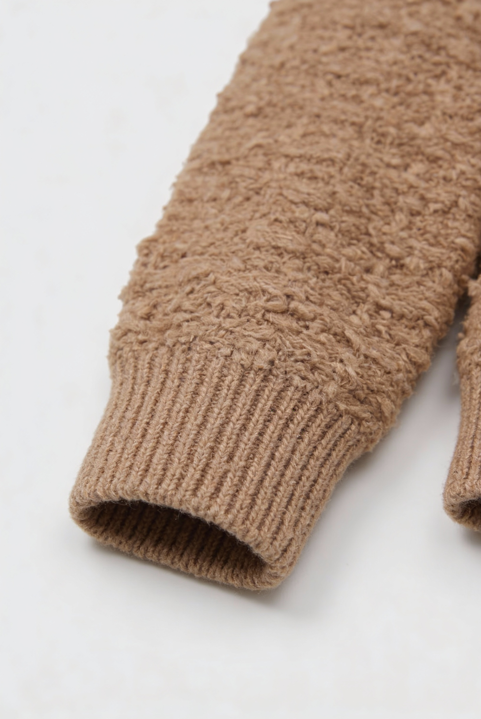 Sophia Lumina women's khaki knit cardigan with open front, cozy and lightweight for casual wear.
