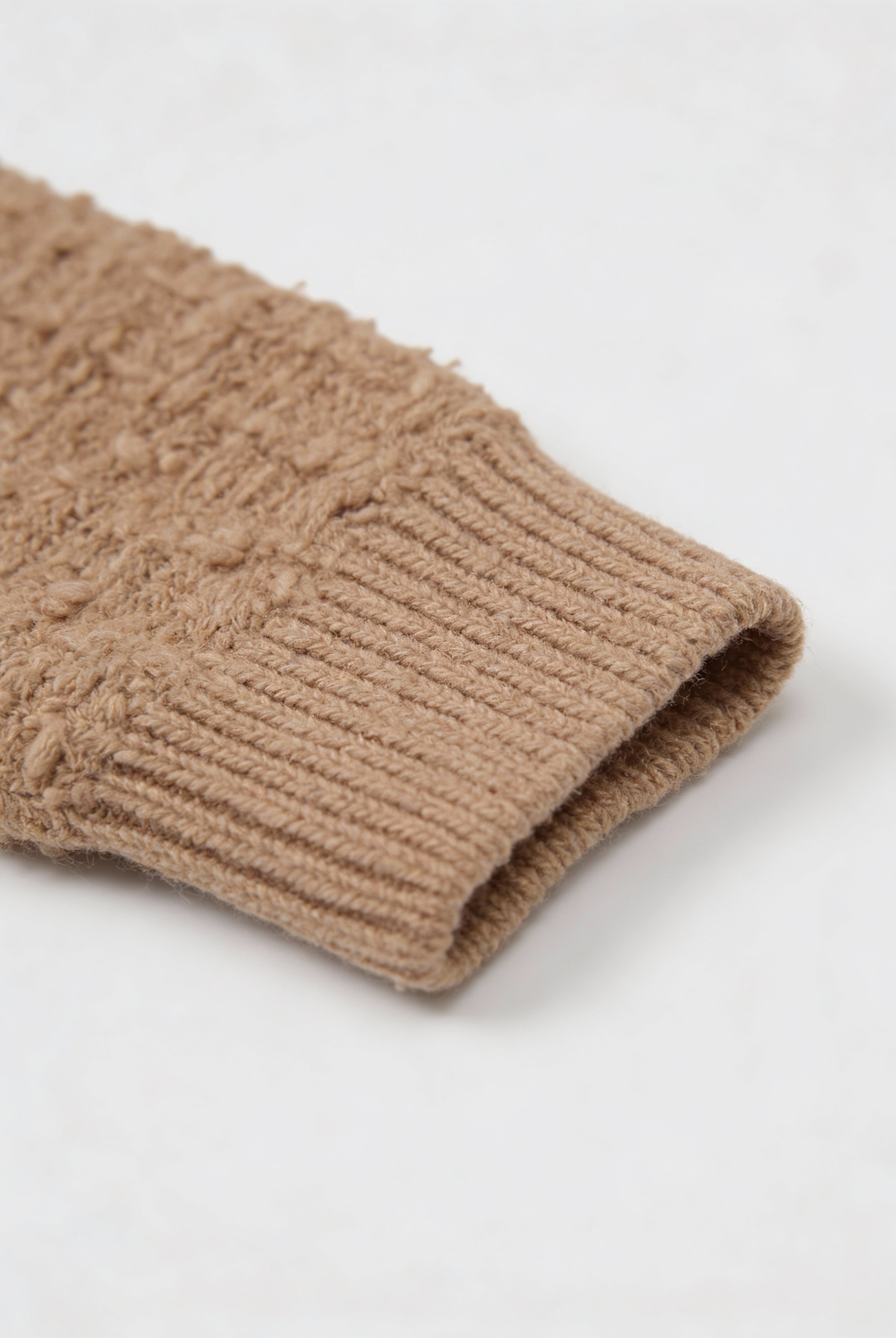 Sophia women's khaki knit cardigan with open front by Lumina Wear, cozy and stylish for casual wear.