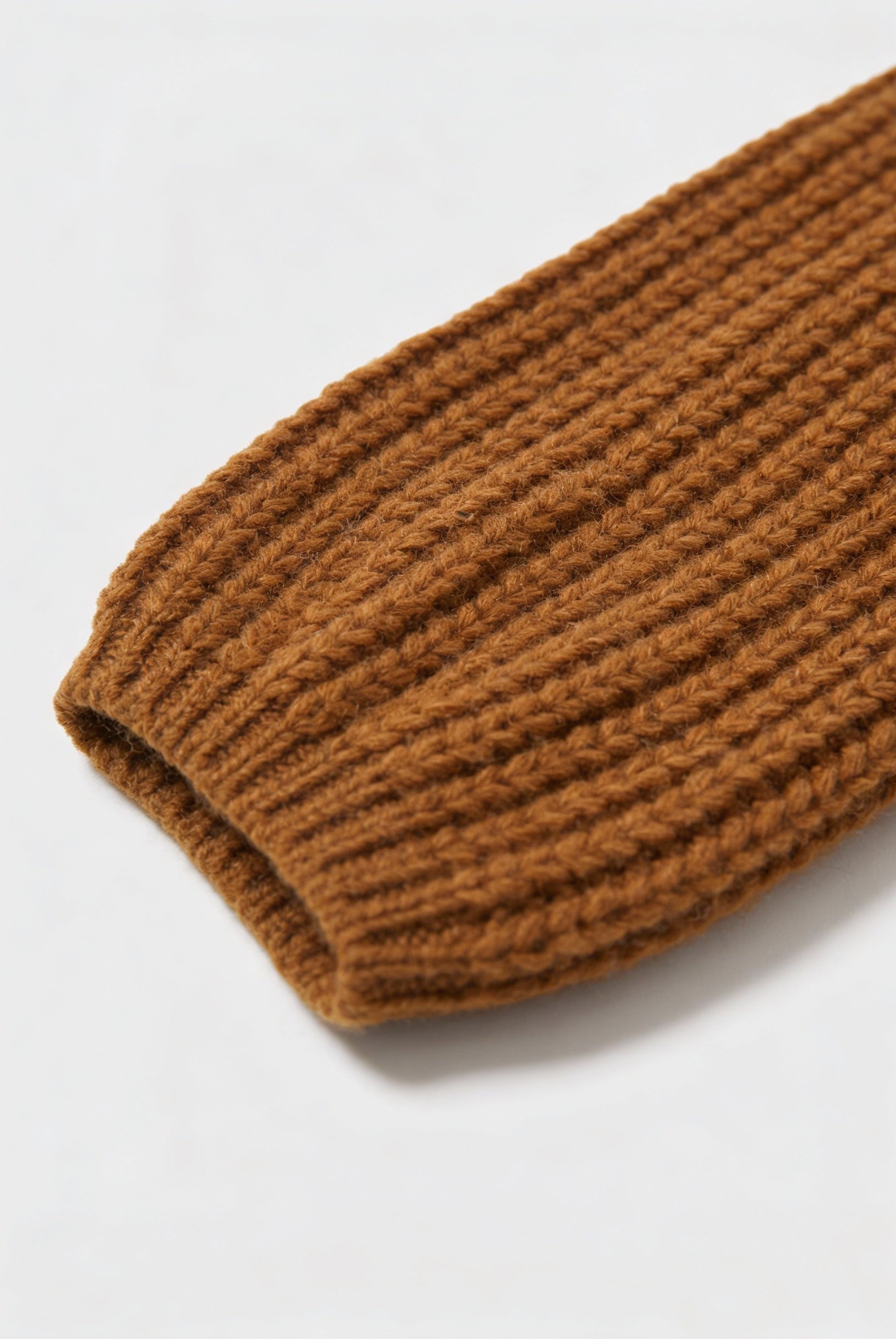 Sophia cozy long brown cardigan sweater with relaxed fit from Lumina Wear, shown on a model with front open style and ribbed cuffs.