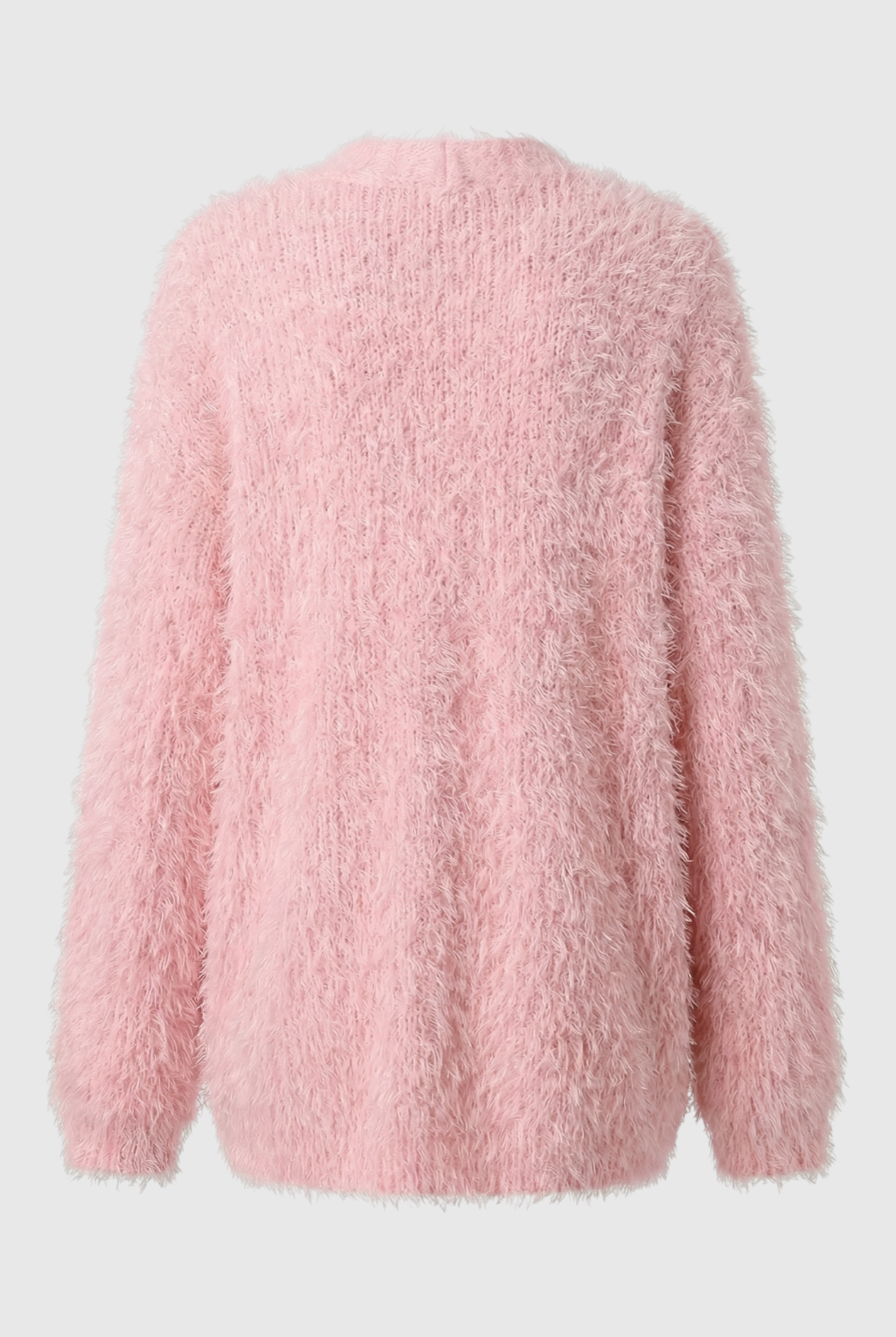 Lumina Wear Sophia cozy pink knit cardigan, versatile sweater with stylish design, perfect for casual or layered outfits.