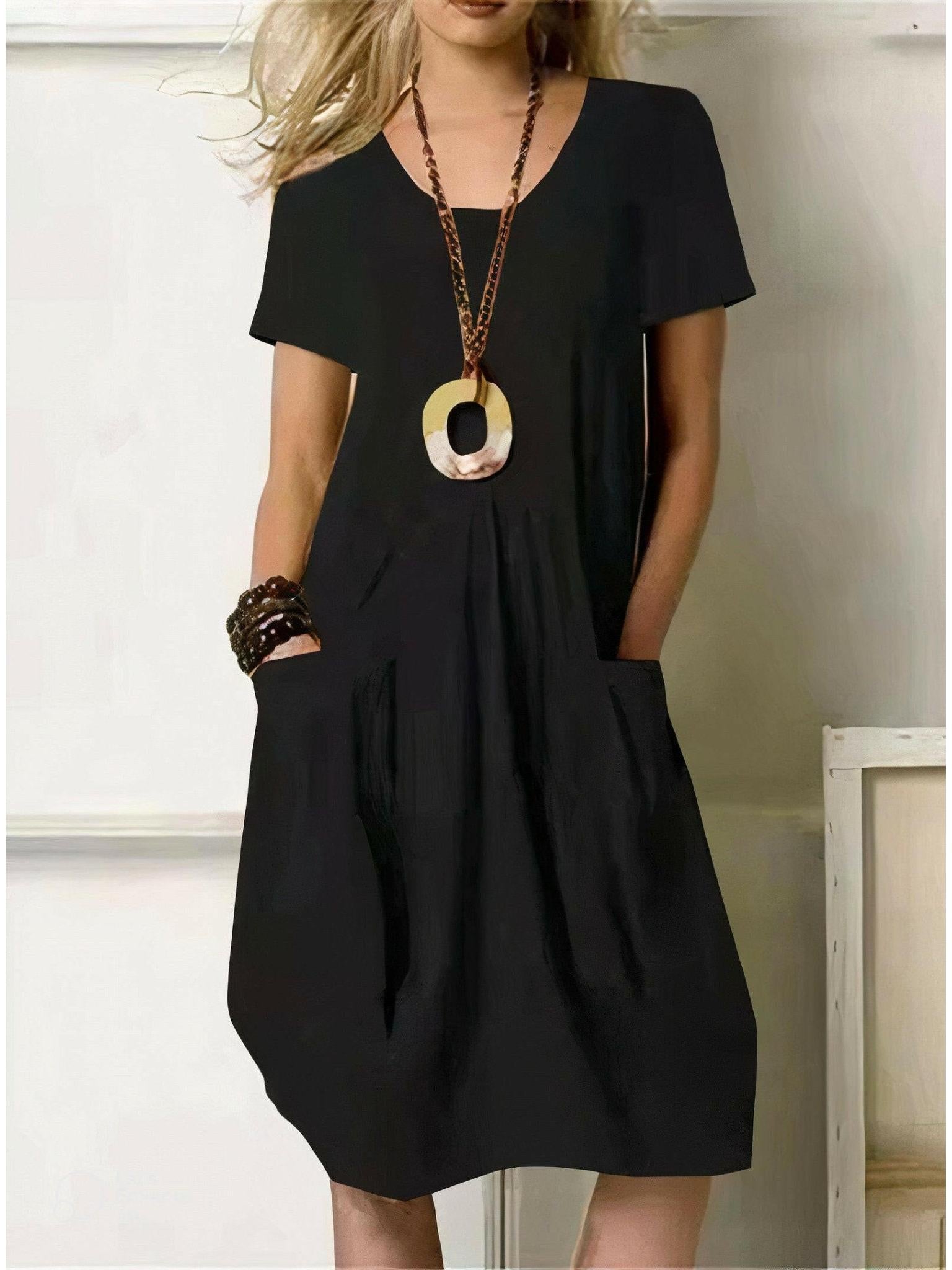 Orange Ubud™ casual dress by Lumina Vancouver, featuring a relaxed fit and stylish design, perfect for everyday wear.