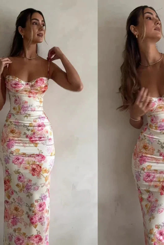 Valentina Rosehaven Lumina Vancouver mini bodycon dress in rose pink, fitted style with sleeveless design and sleek silhouette.