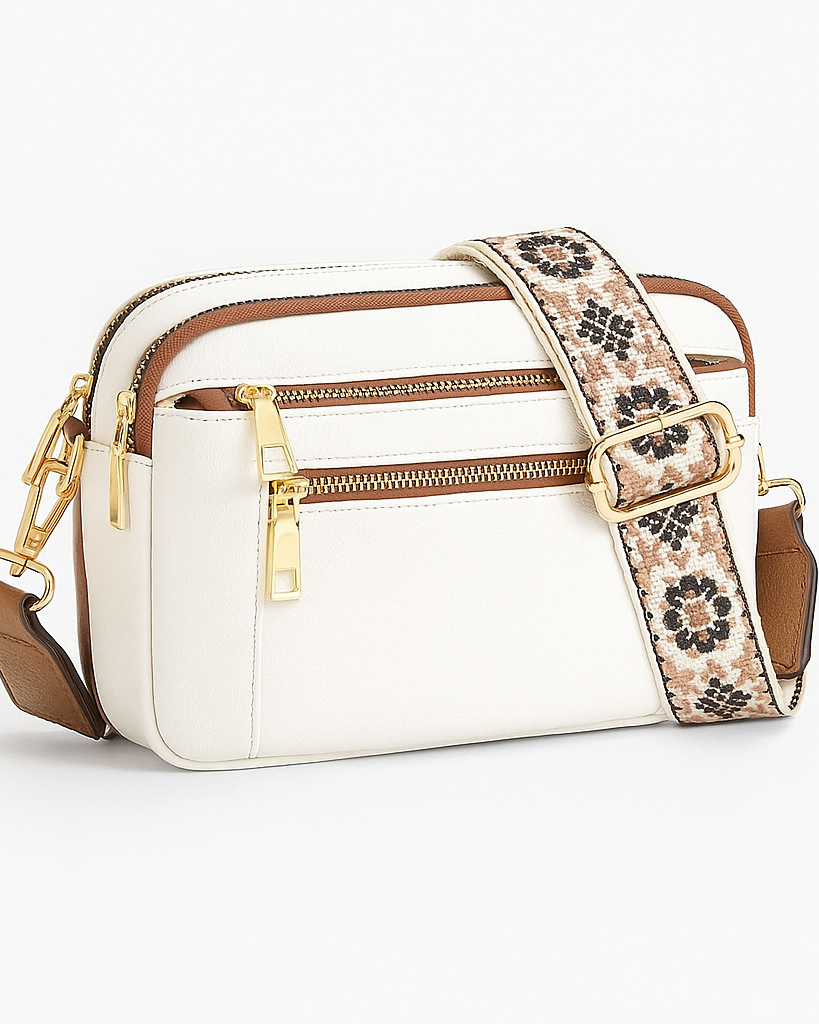 Victoria bohemian-inspired vegan leather shoulder bag by Lumina Wear, dark brown handbag with stylish design and adjustable strap.