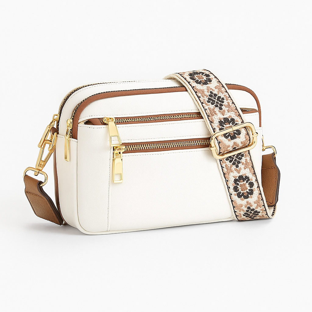 Dark brown Victoria bohemian-inspired vegan leather shoulder bag by Lumina Wear, featuring a stylish and spacious handbag design.