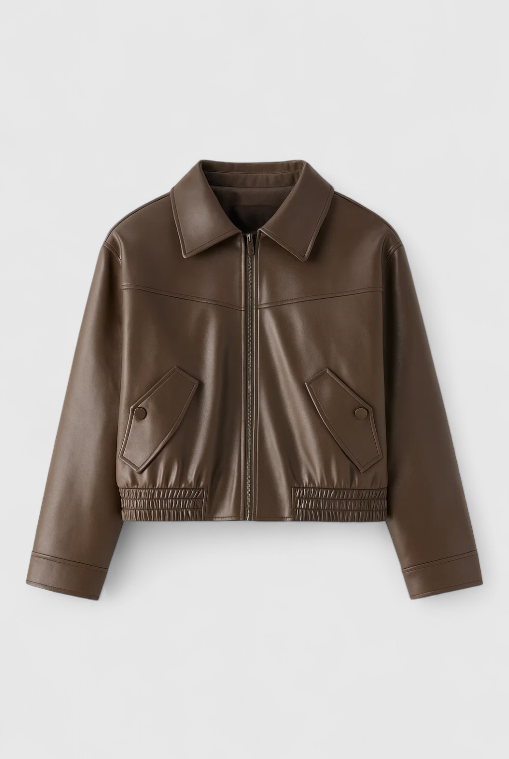 Victoria vintage casual jacket by Lumina Wear, featuring timeless style in coffee color, perfect for everyday wear.