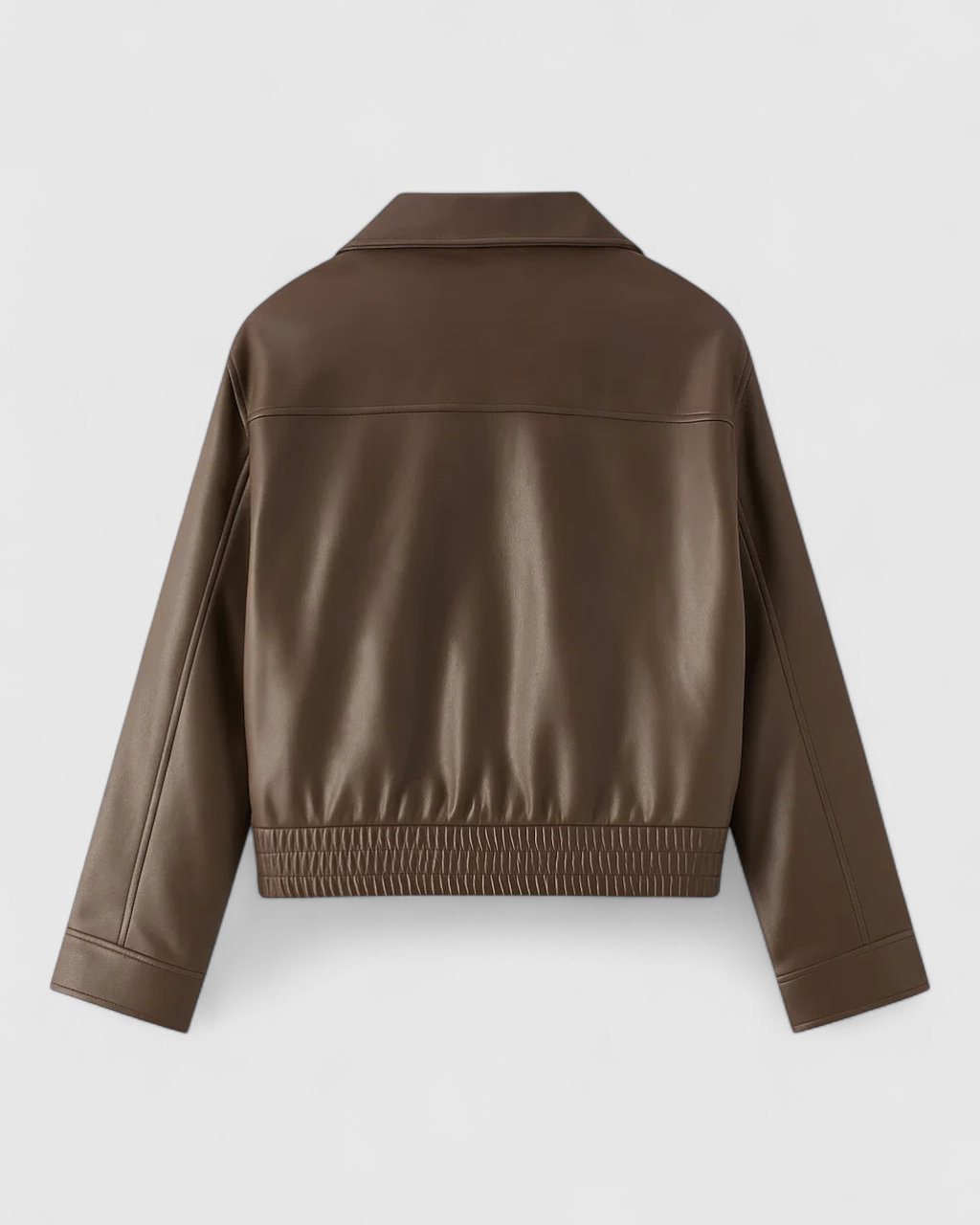 Victoria vintage-style casual jacket by Lumina Wear, in coffee color, with timeless design and classic fit.