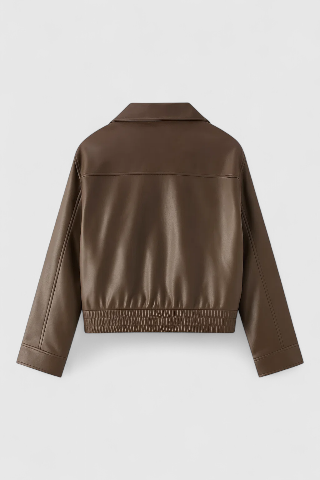 Victoria vintage-style casual jacket by Lumina Wear in coffee color, showcasing timeless appeal and classic design.