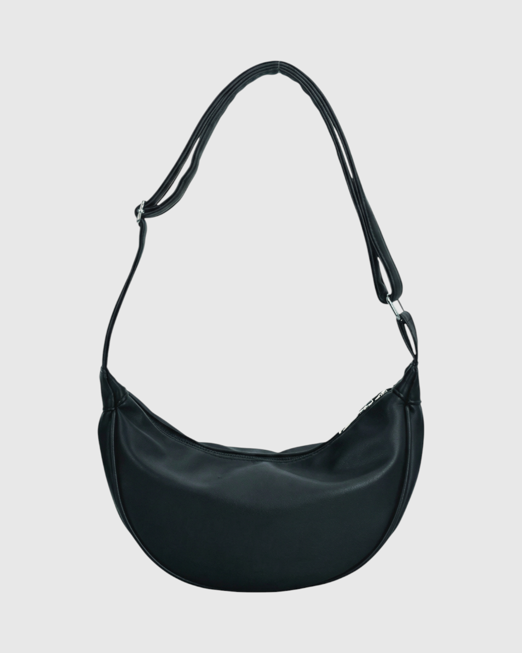 Black Victoria Lumina Wear adjustable belt handbag with multiple pockets, stylish and functional for everyday use.