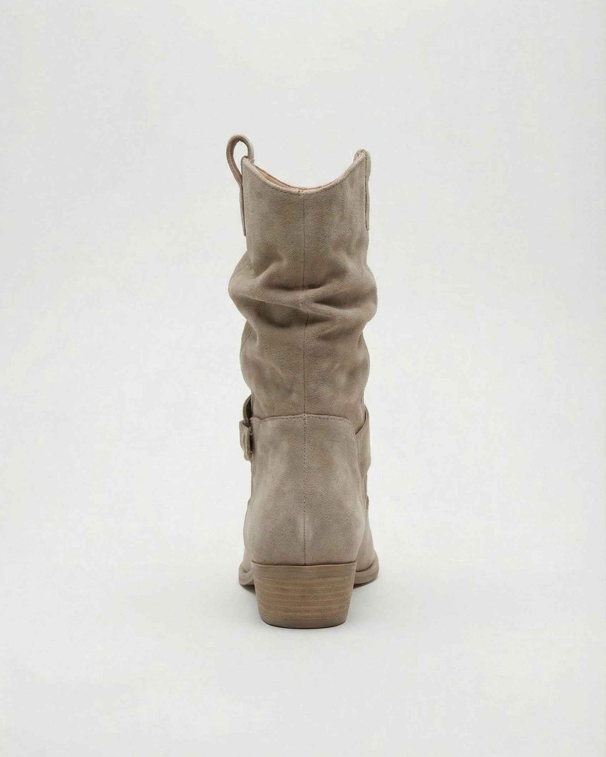 Lumina Wear Victoria chic apricot suede ankle boots with warm lining, stylish and comfortable for women.