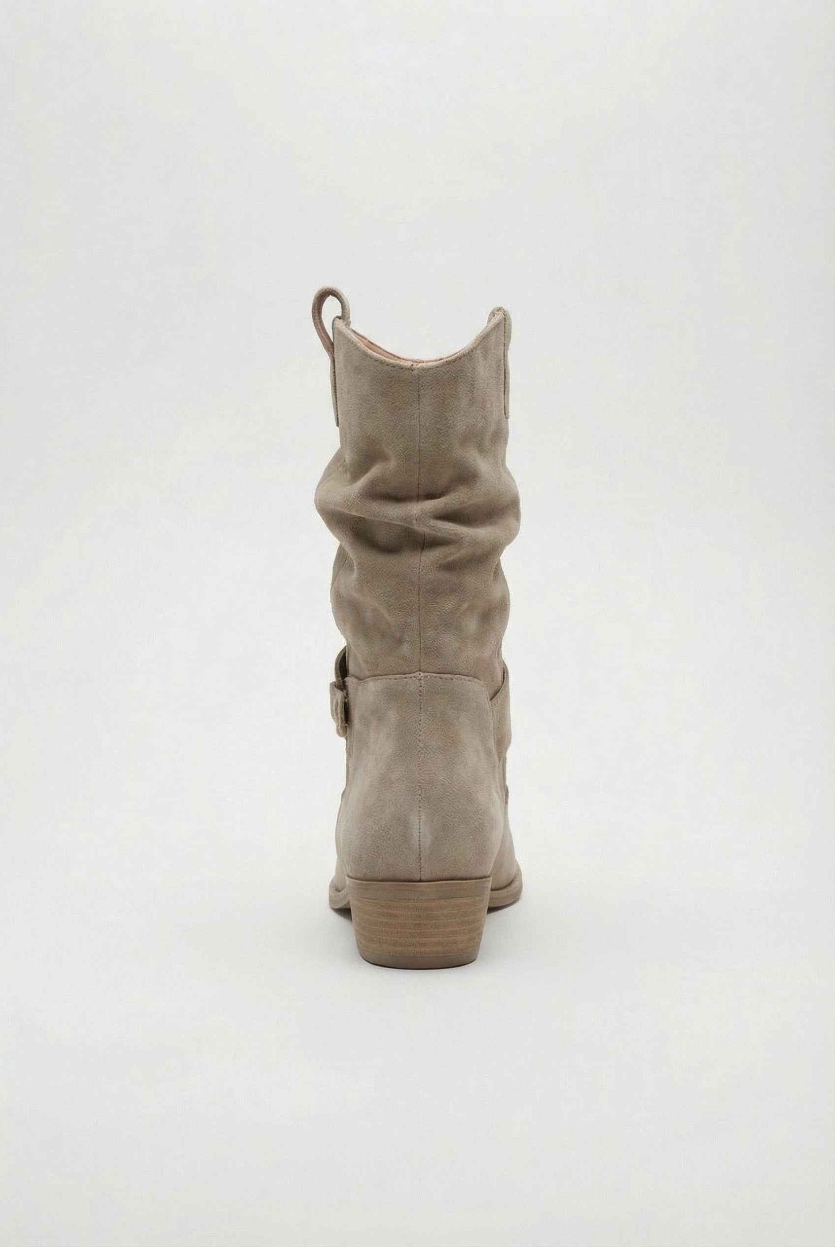 Lumina Wear Victoria women's ankle boots in chic apricot suede with warm lining, featuring a stylish design and comfortable fit.