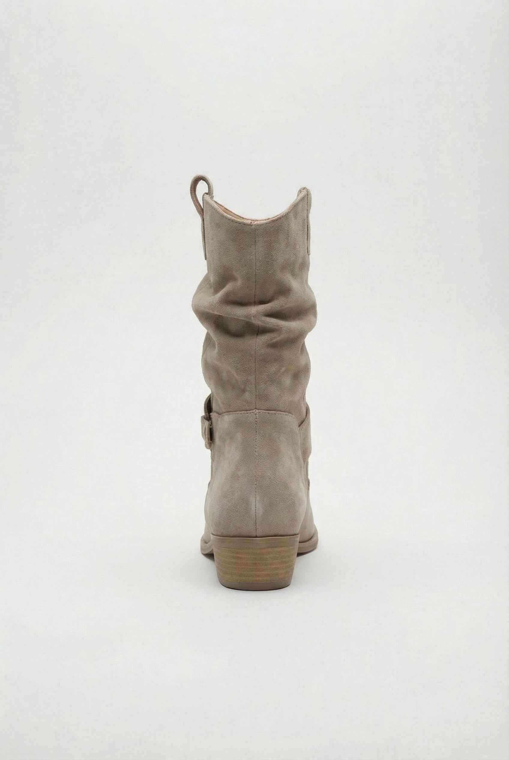 Lumina Wear Victoria women's ankle boots in chic apricot suede with warm lining, featuring a stylish design and comfortable fit.