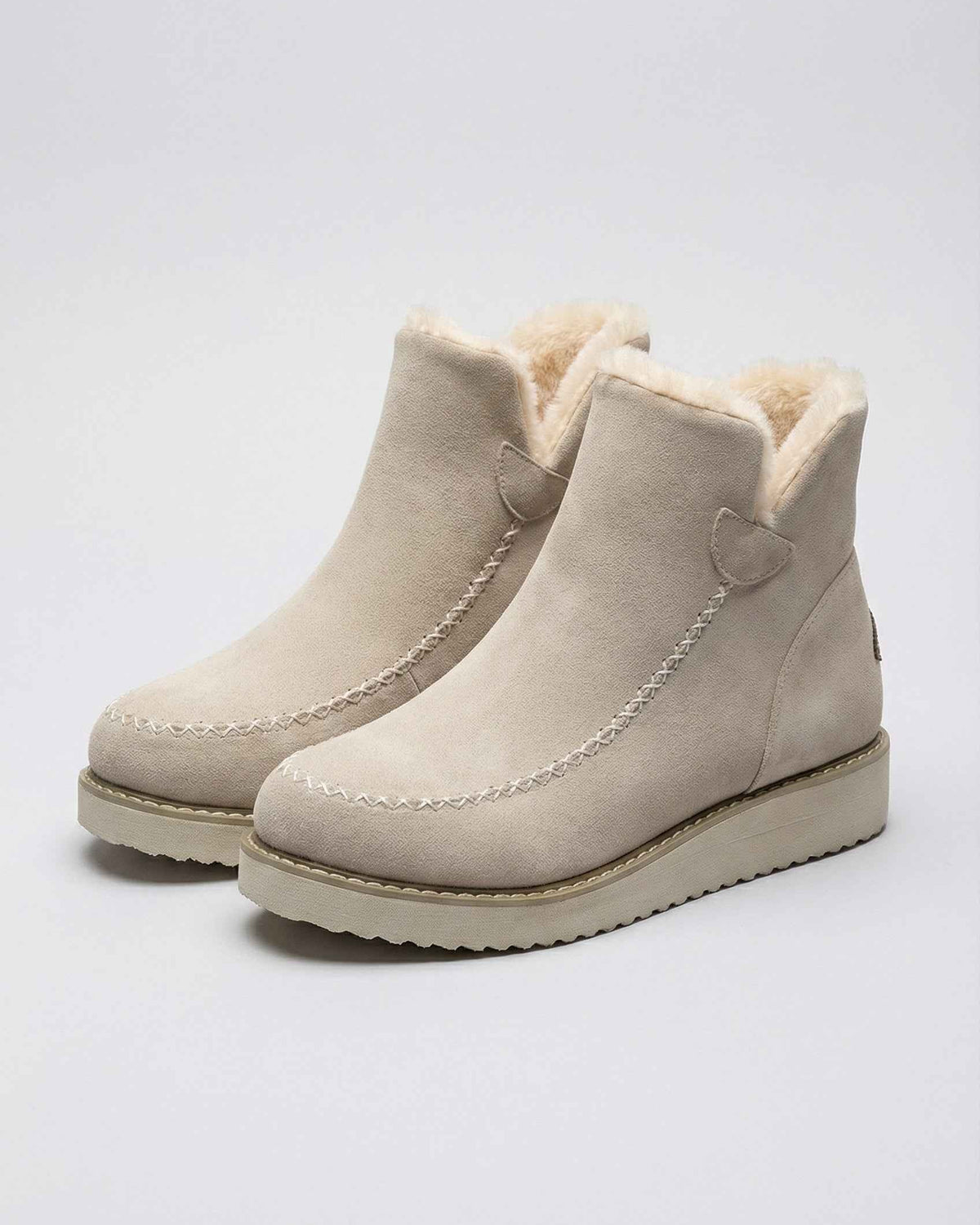 Victoria beige ankle boots by Lumina Wear with durable soles, featuring a stylish design and ankle-height silhouette.