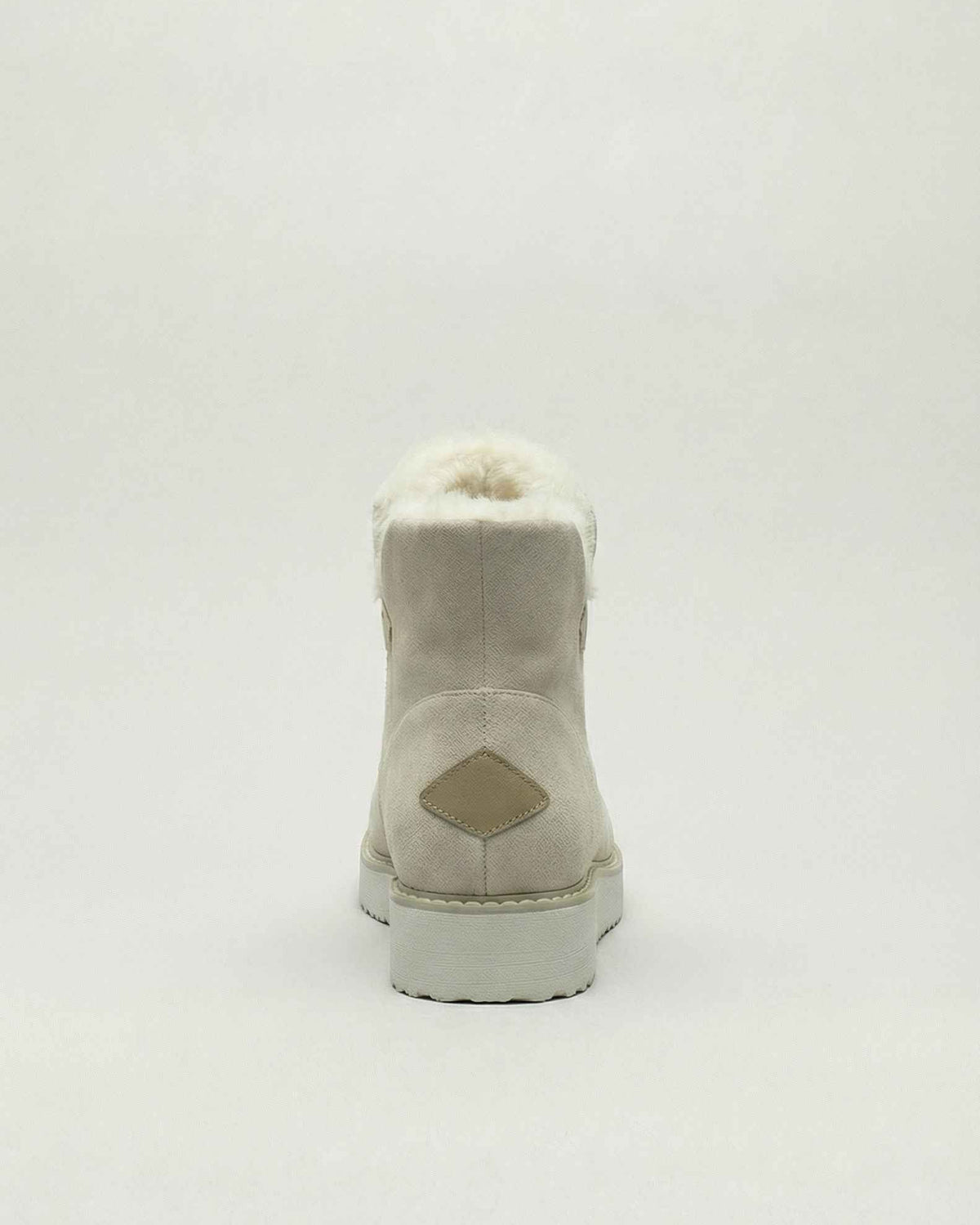 Victoria beige ankle boots by Lumina Wear with a durable sole, showcasing stylish design and ankle-length fit.