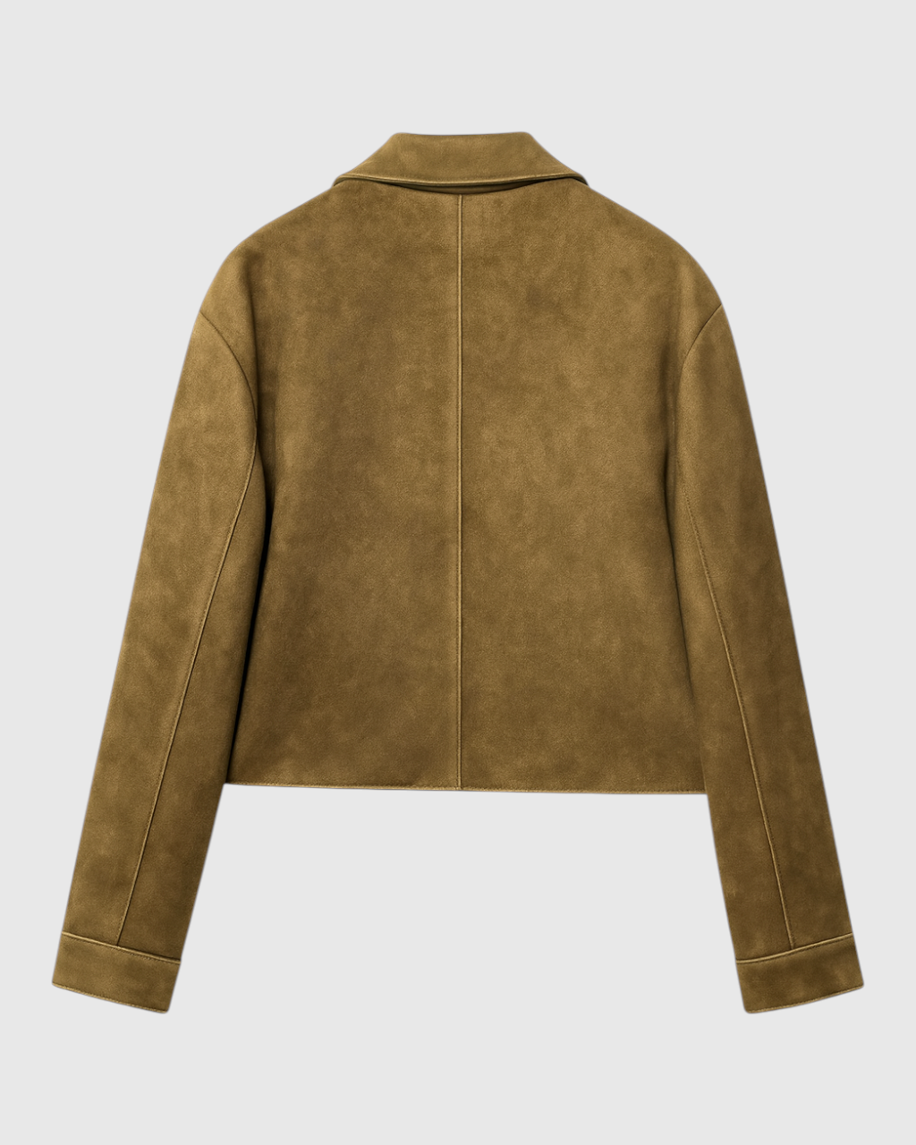 Victoria Chic Brown Button Jacket by Lumina Wear with breathable fabric, featuring stylish buttons and a tailored fit.