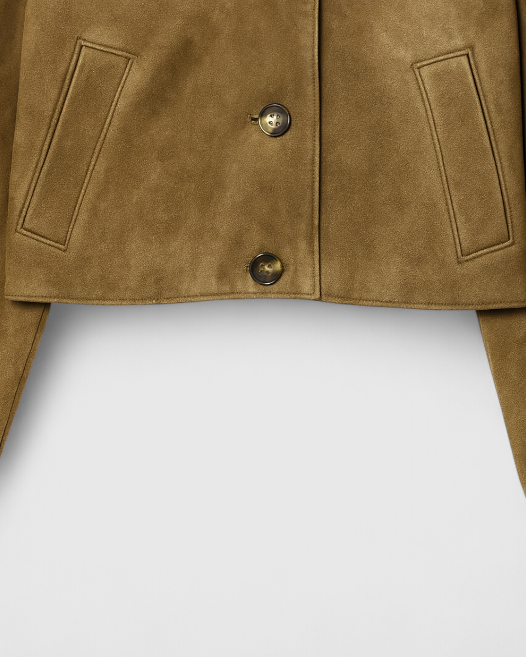 Lumina Wear Victoria chic brown button jacket with breathable fabric, stylish design, and tailored fit, perfect for casual or smart wear.