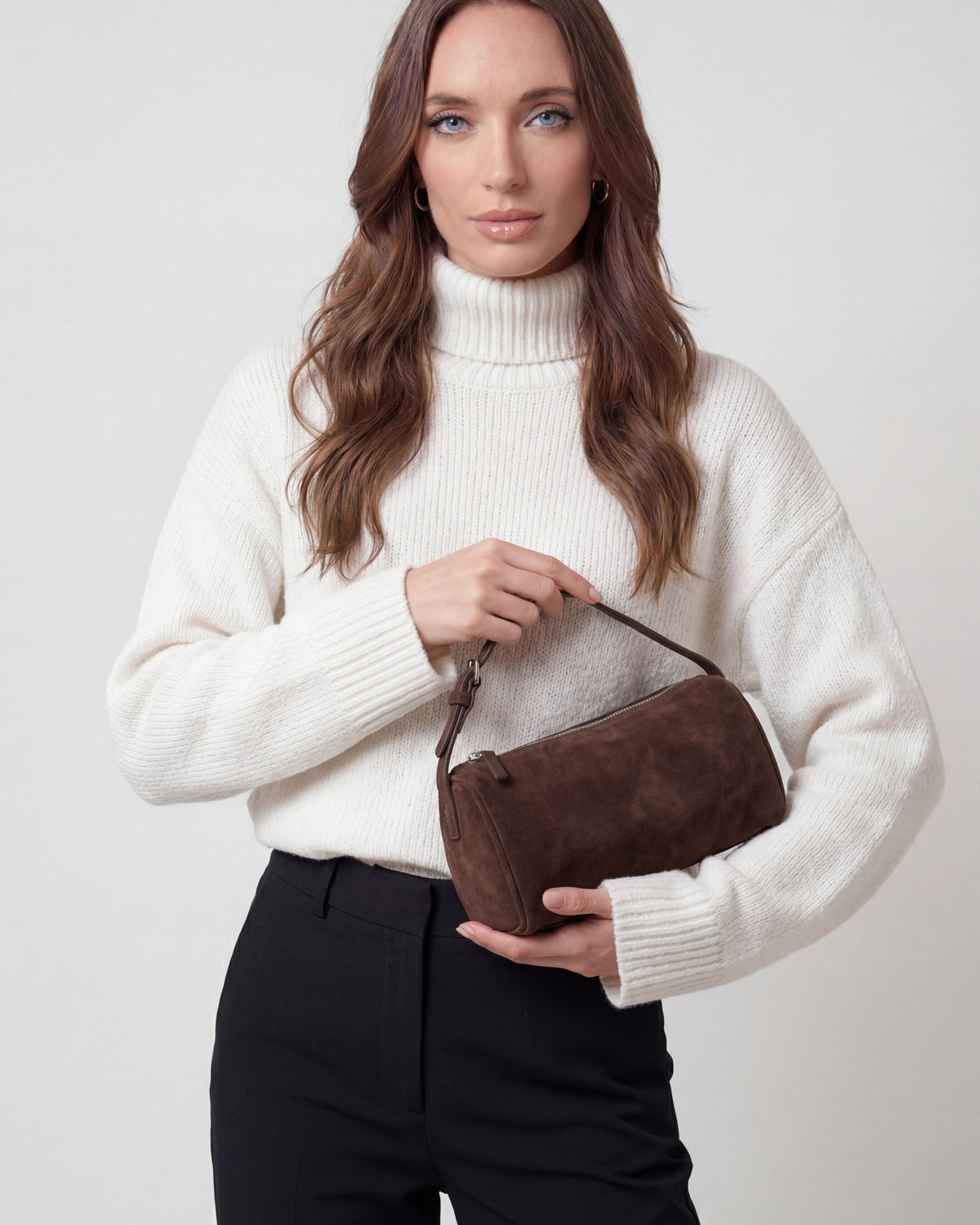 Lumina Wear Victoria black mini shoulder bag with adjustable strap, stylish handbag perfect for casual or evening use.
